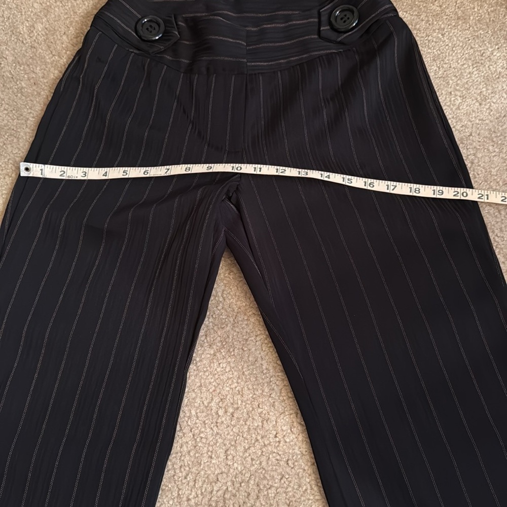WOMEN - Black Stripe Trousers - Size 6 - Picture 9 of 12